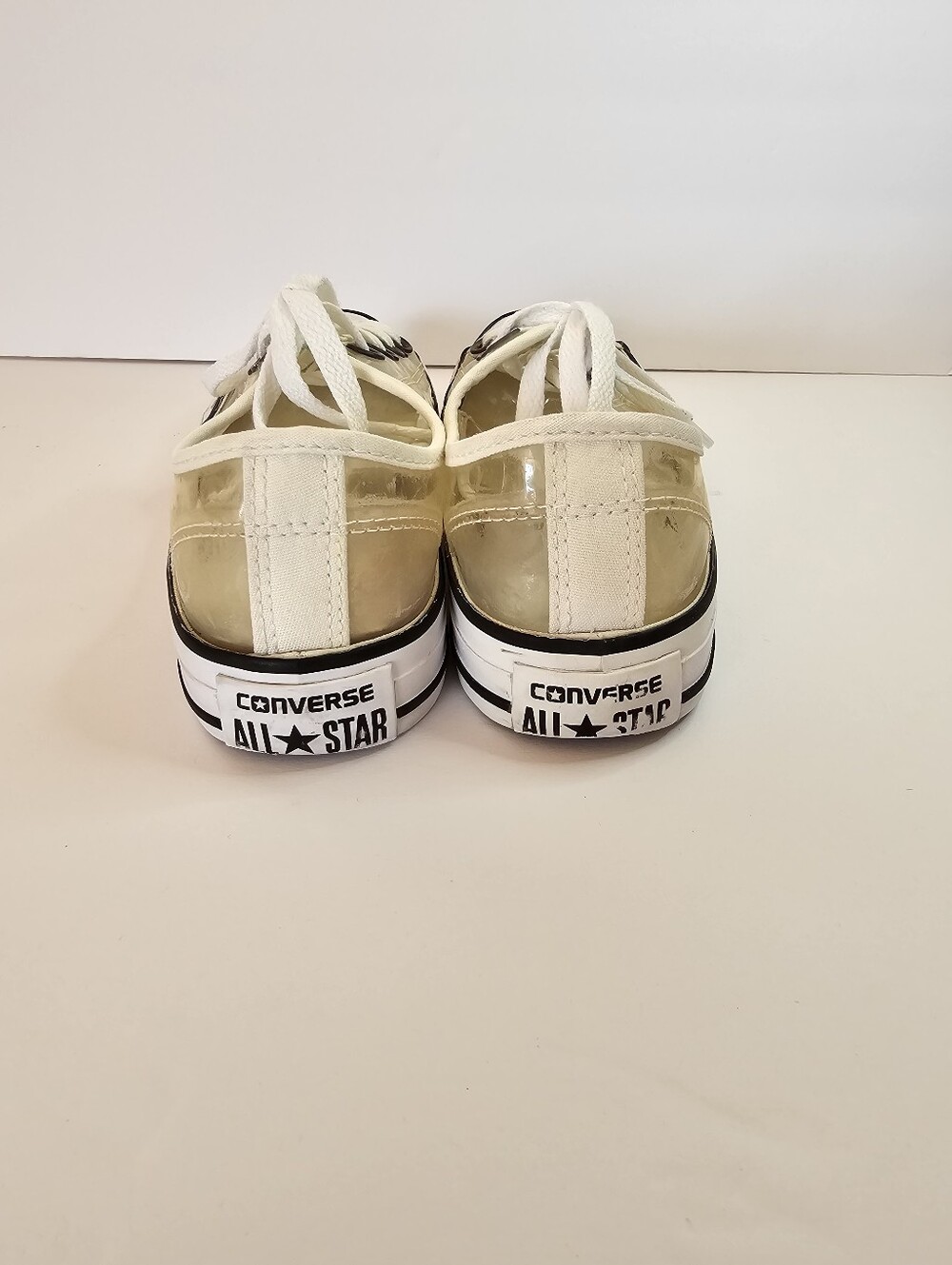 Converse All Star Low Top Chuck Taylor Clear Sz 7 Streetwear Casual Sneakers - Picture 5 of 11